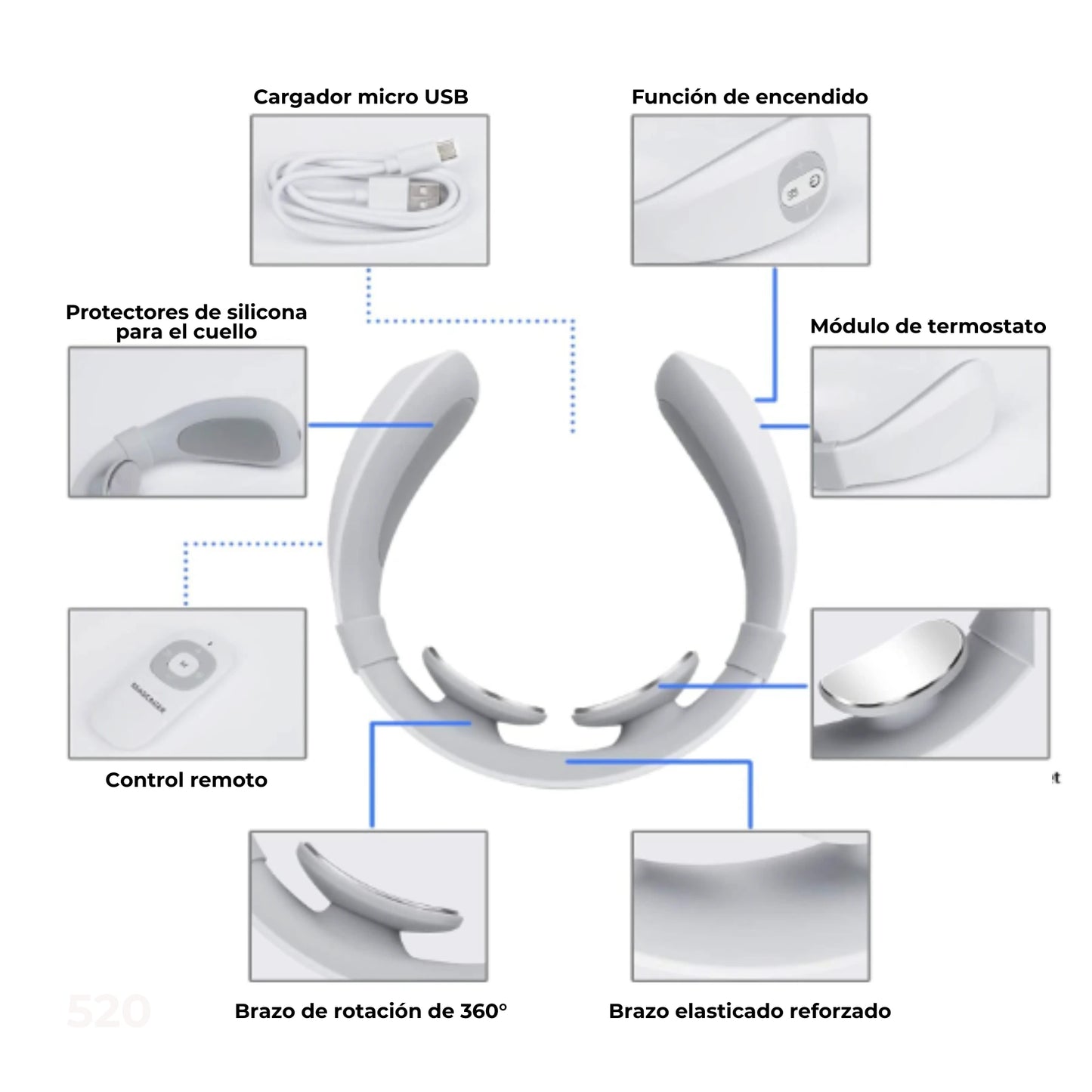 MASAJEADOR Y ESTIMULADOR CUELLO Y CERVICAL