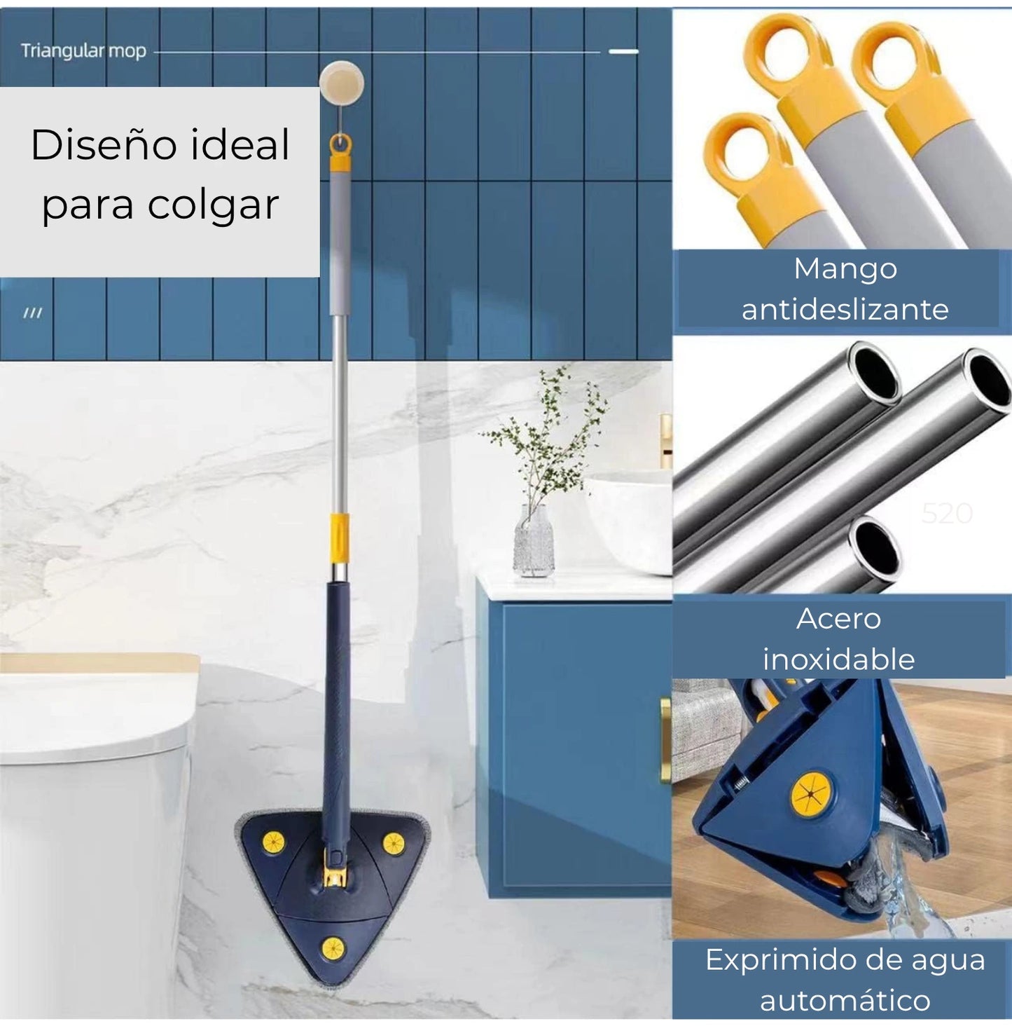 MOPA TRIANGULAR GIRATORIA 360°
